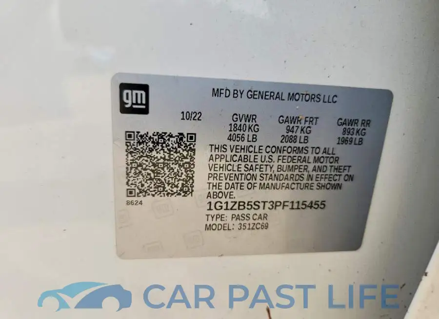 1G1ZB5ST3PF115455# 12