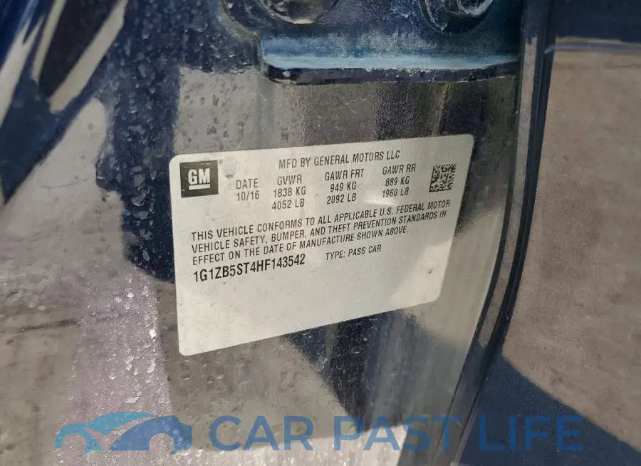 1G1ZB5ST4HF143542# 12