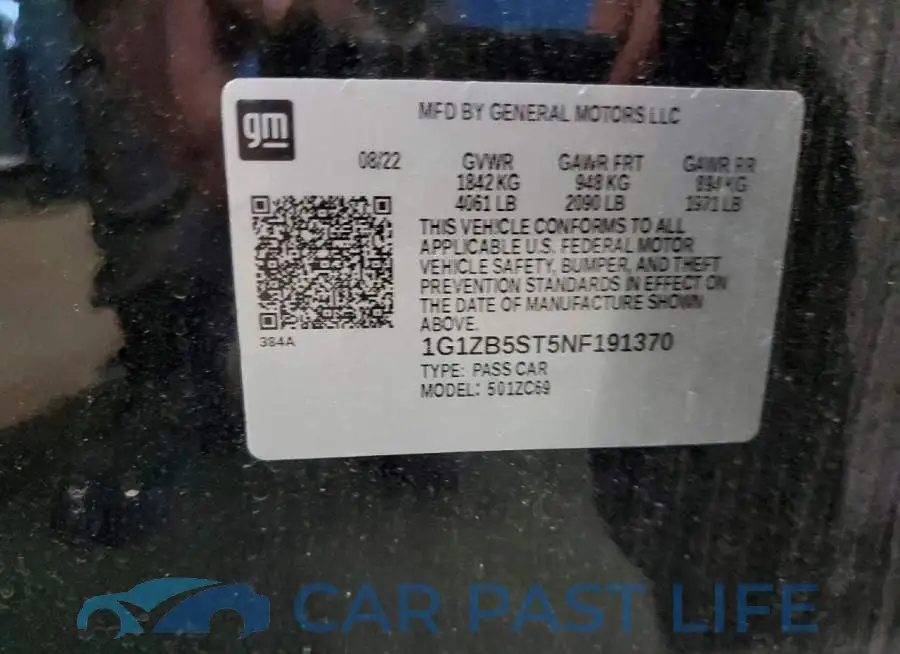 1G1ZB5ST5NF191370# 12