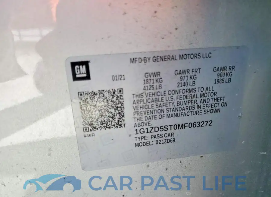 1G1ZD5ST0MF063272# 12