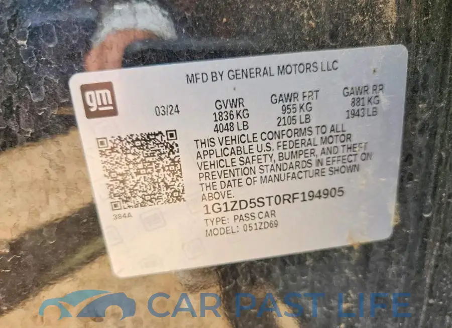 1G1ZD5ST0RF194905# 13