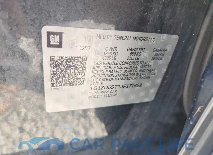 1G1ZD5ST1JF171959# 12