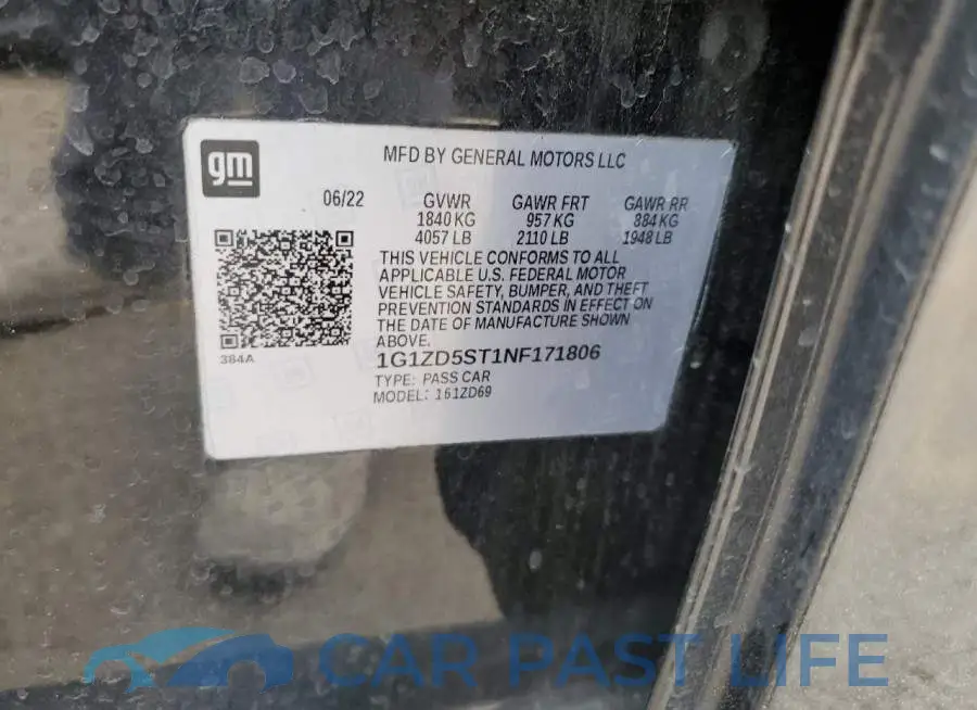 1G1ZD5ST1NF171806# 12