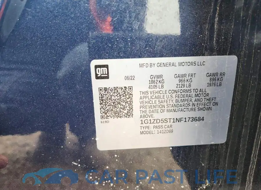 1G1ZD5ST1NF173684# 12
