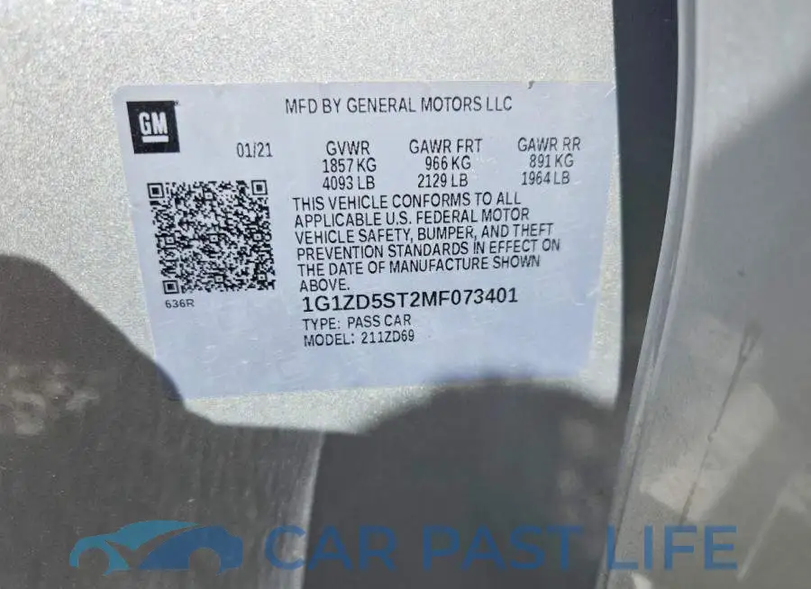 1G1ZD5ST2MF073401# 12