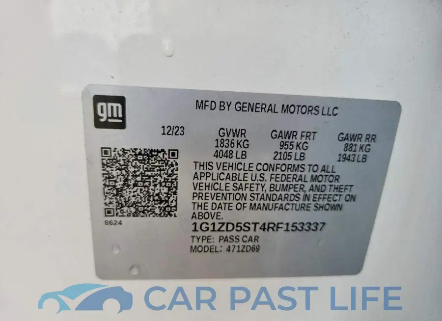 1G1ZD5ST4RF153337# 12