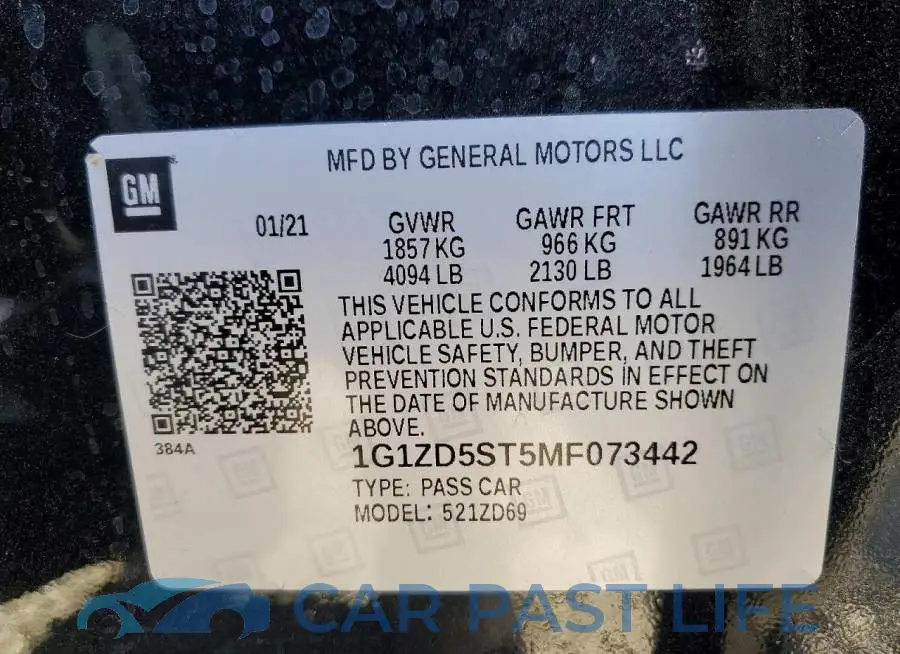 1G1ZD5ST5MF073442# 12
