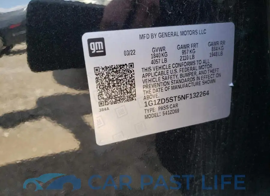 1G1ZD5ST5NF132264# 12