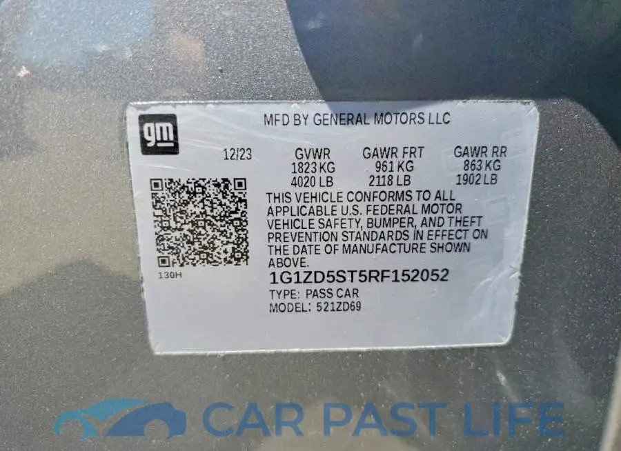 1G1ZD5ST5RF152052# 12