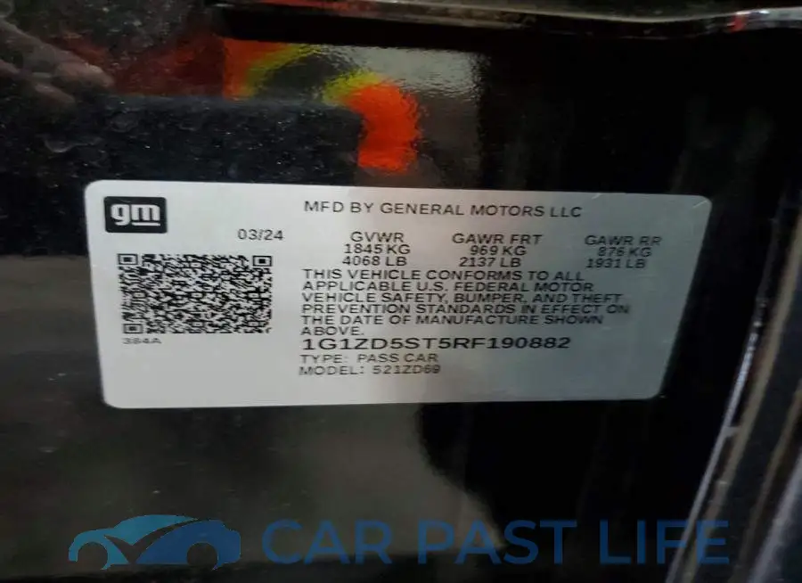 1G1ZD5ST5RF190882# 13