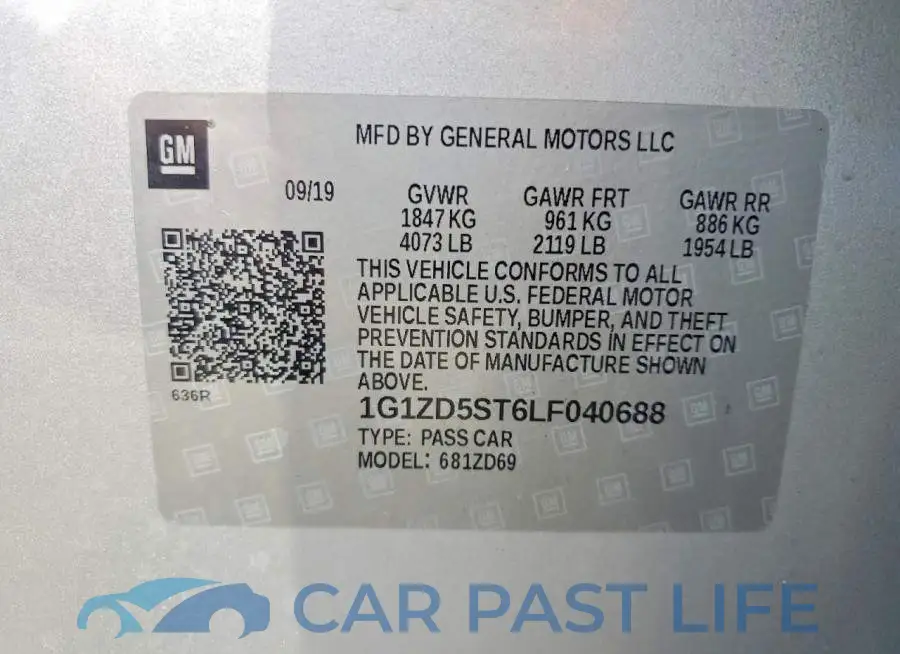 1G1ZD5ST6LF040688# 12