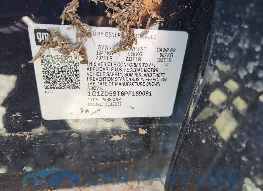 1G1ZD5ST6PF189091# 12