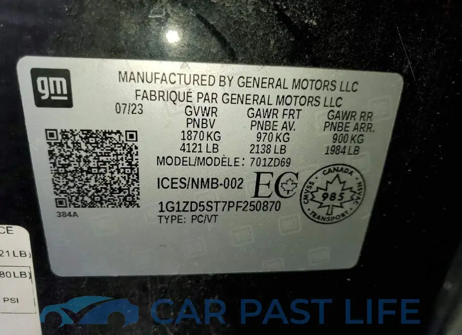 1G1ZD5ST7PF250870# 12