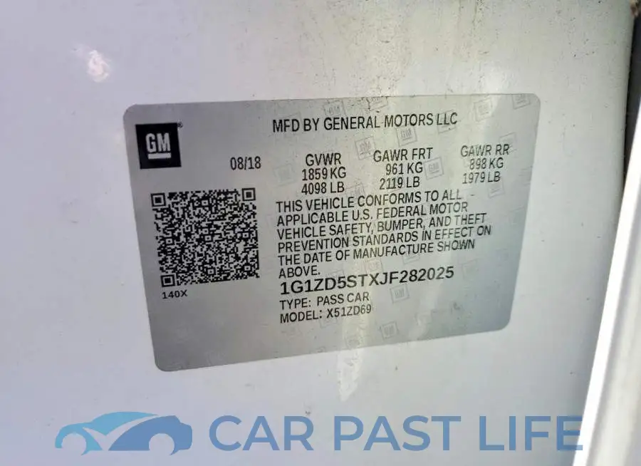 1G1ZD5STXJF282025# 12
