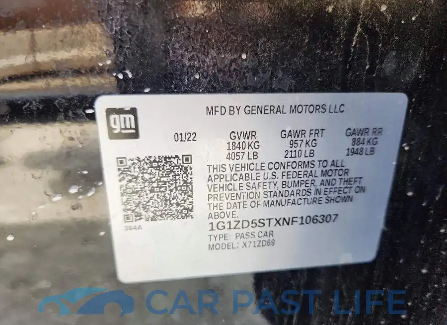 1G1ZD5STXNF106307# 13