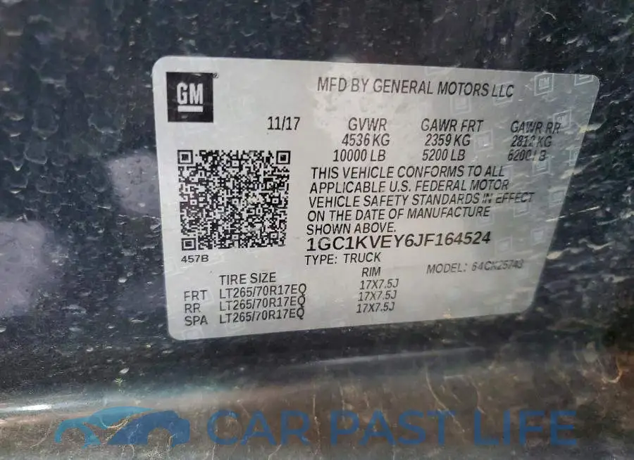 1GC1KVEY6JF164524# 12