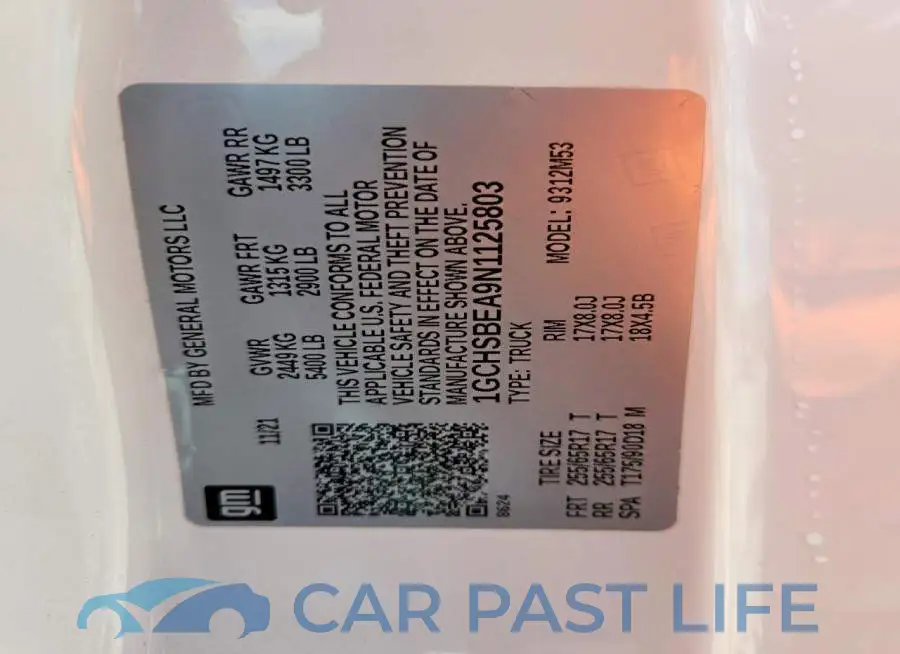 1GCHSBEA9N1125803# 13