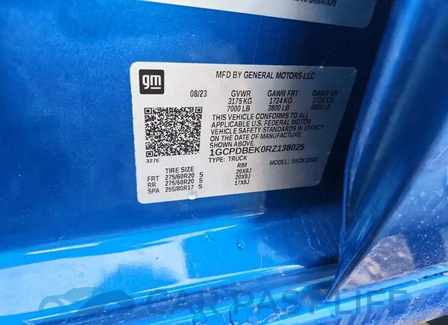 1GCPDBEK0RZ138025# 12
