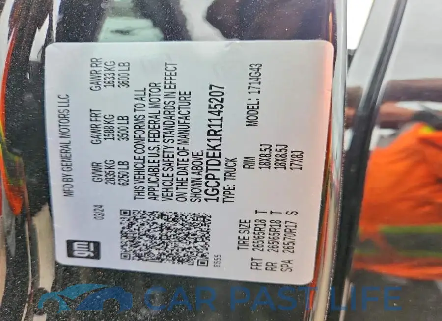 1GCPTDEK1R1145207# 13