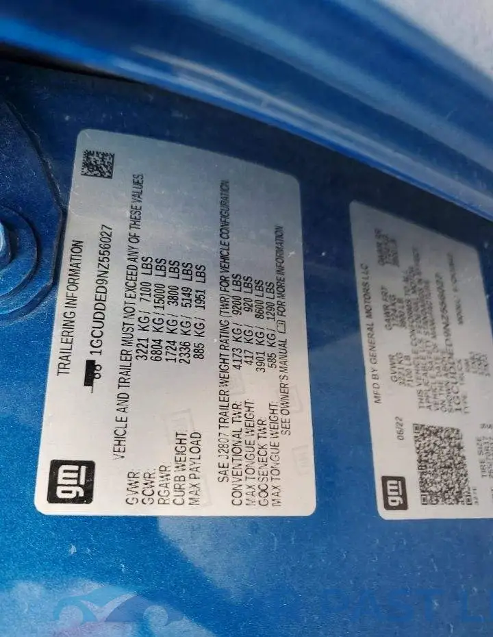 1GCUDDED9NZ556027# 12