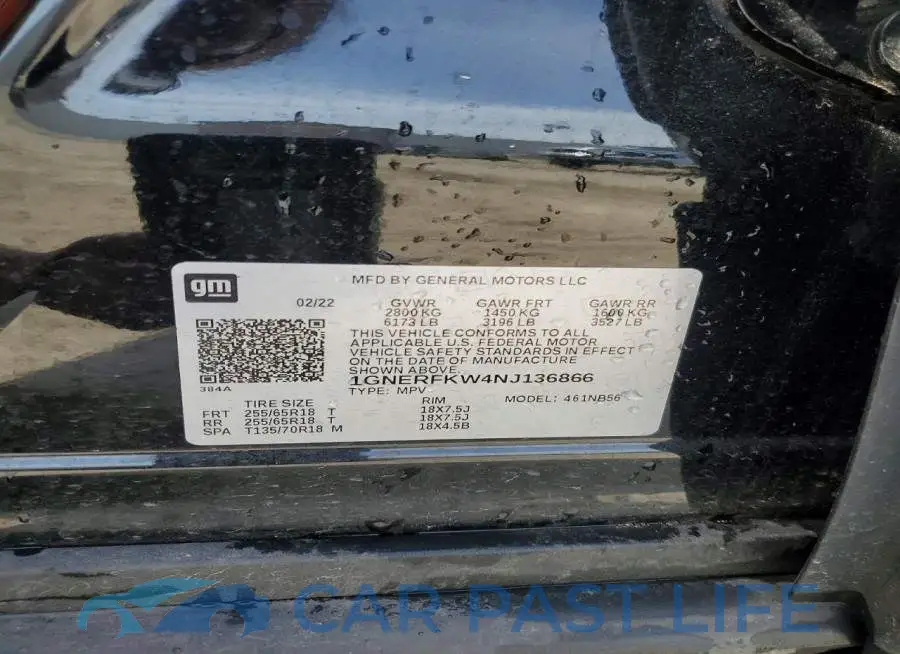 1GNERFKW4NJ136866# 13