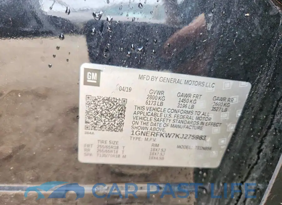 1GNERFKW7KJ275983# 12