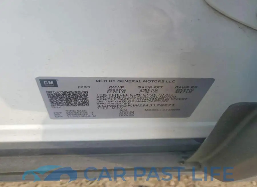 1GNERGKW1MJ178271# 13