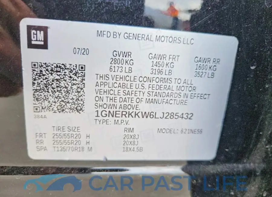 1GNERKKW6LJ285432# 13