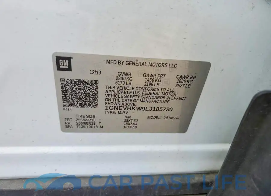 1GNEVHKW9LJ185730# 13