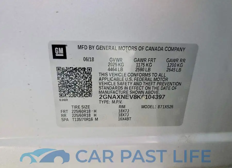 2GNAXNEV8K6104397# 14