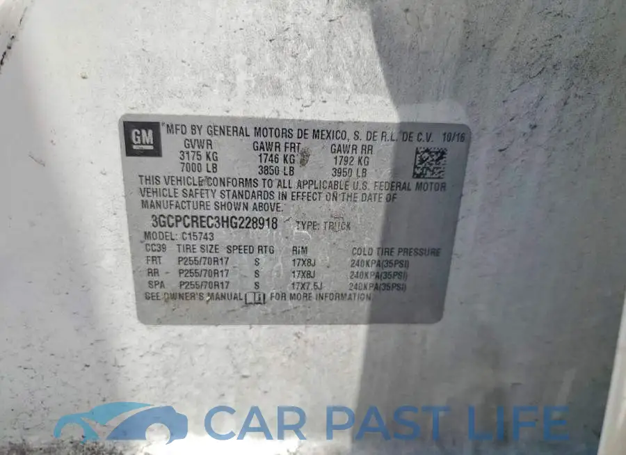 3GCPCREC3HG228918# 12