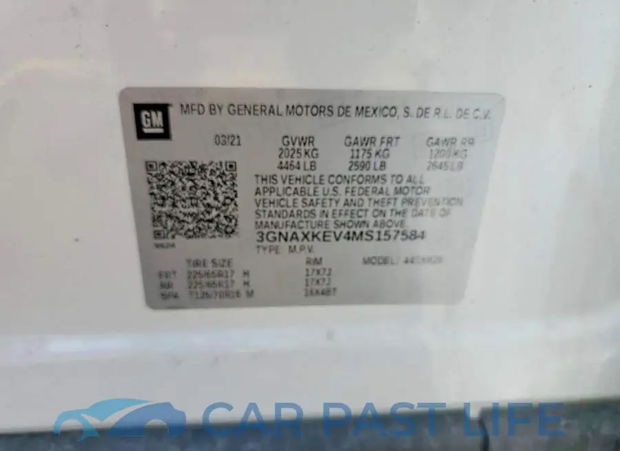 3GNAXKEV4MS157584# 14