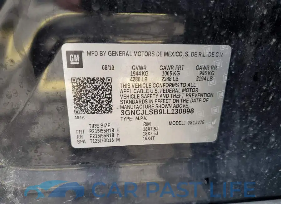 3GNCJLSB9LL130898# 13