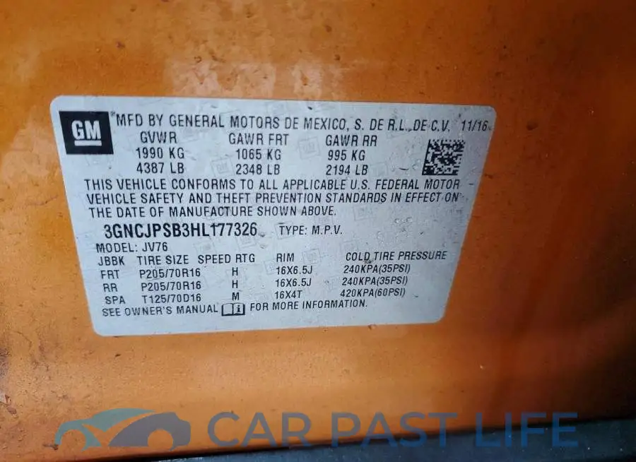 3GNCJPSB3HL177326# 13