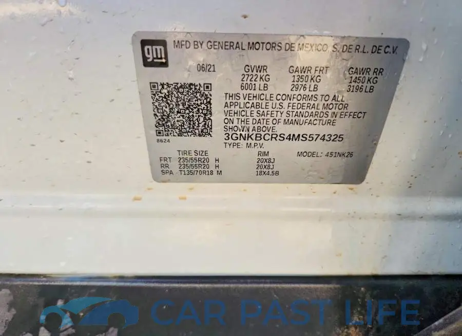 3GNKBCRS4MS574325# 14