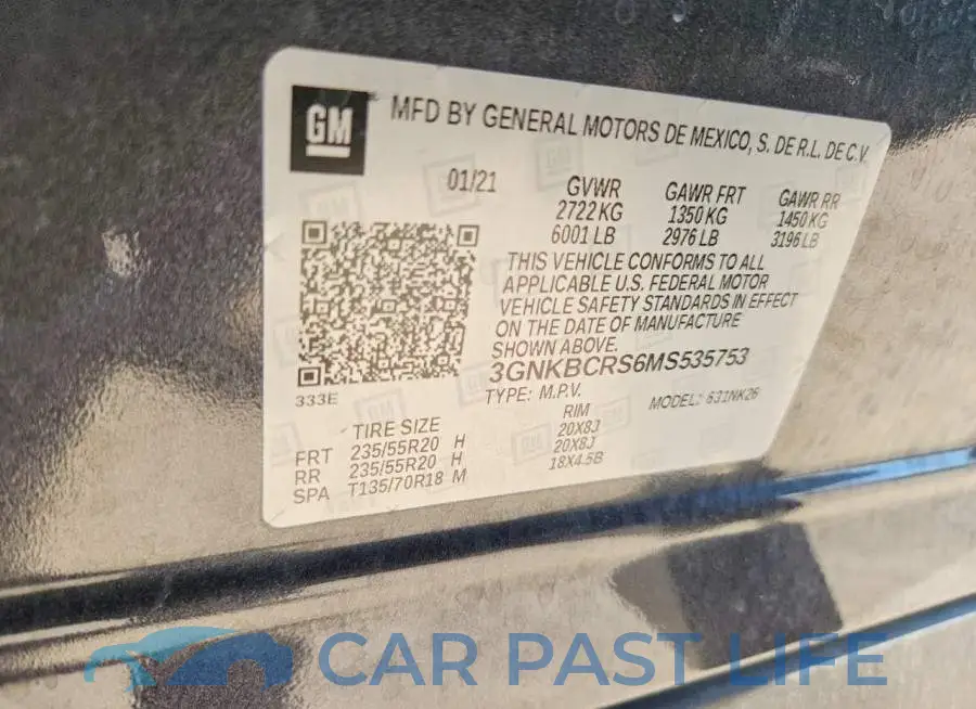 3GNKBCRS6MS535753# 13