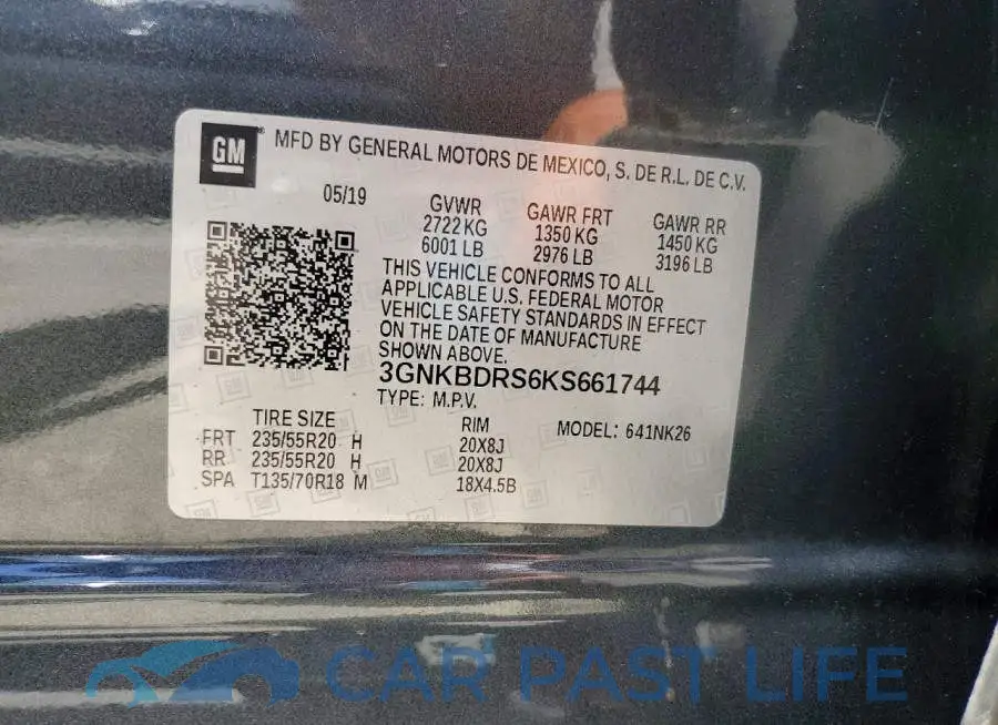 3GNKBDRS6KS661744# 12