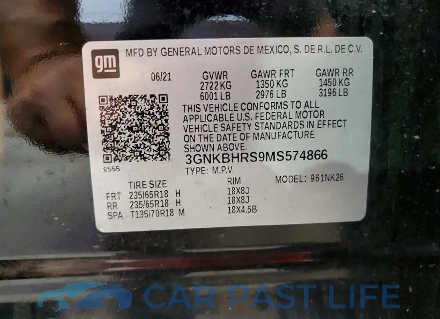 3GNKBHRS9MS574866# 13