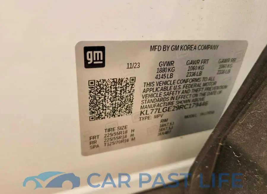 KL77LGE29RC179446# 12