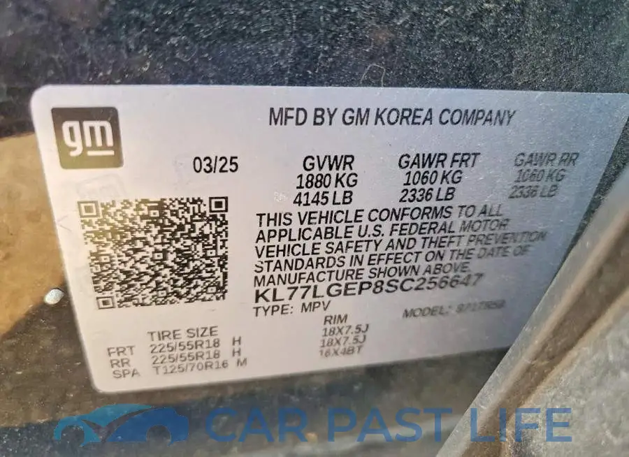 KL77LGEP8SC256647# 12