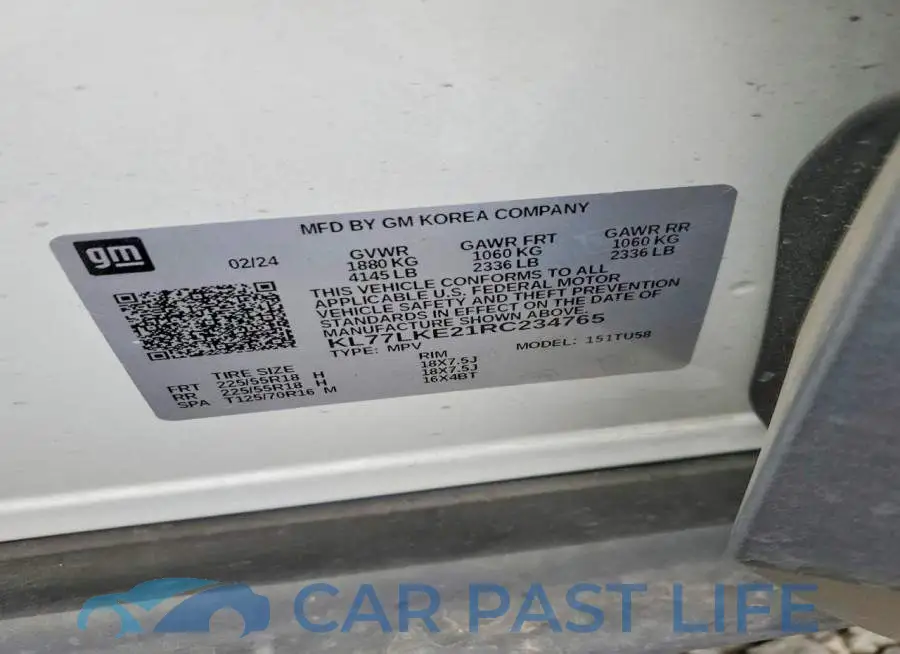 KL77LKE21RC234765# 14