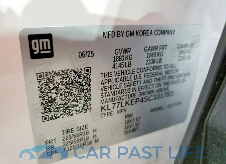 KL77LKEP4SC331783# 13