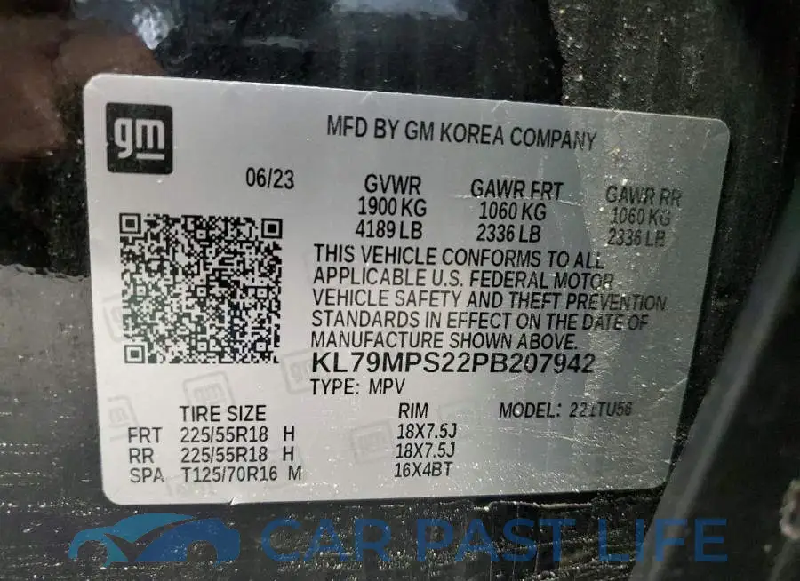 KL79MPS22PB207942# 13