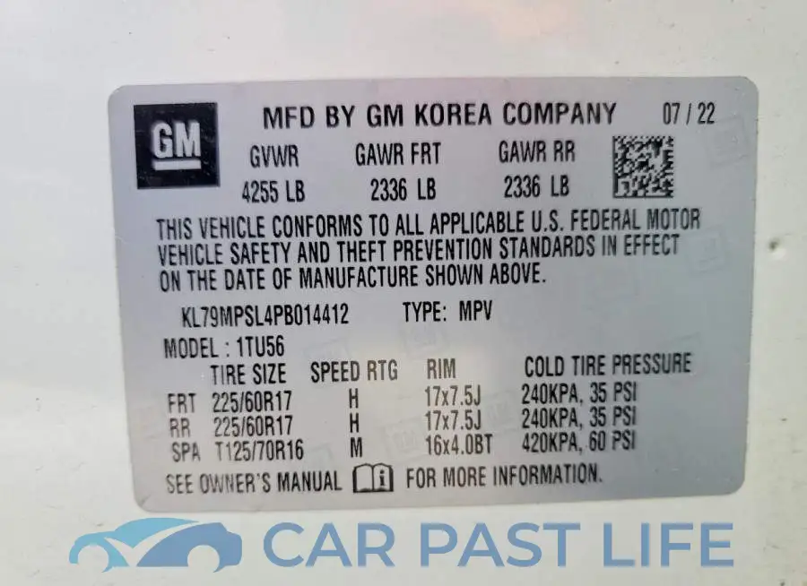 KL79MPSL4PB014412# 13