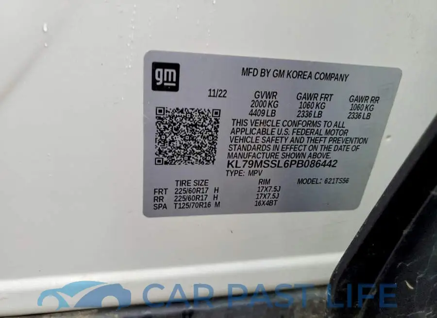 KL79MSSL6PB086442# 13