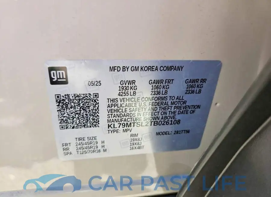 KL79MTSL2TB026108# 12