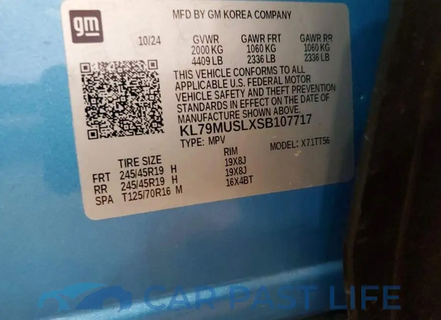 KL79MUSLXSB107717# 12