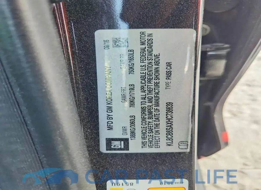 KL8CB6SAXHC736639# 12