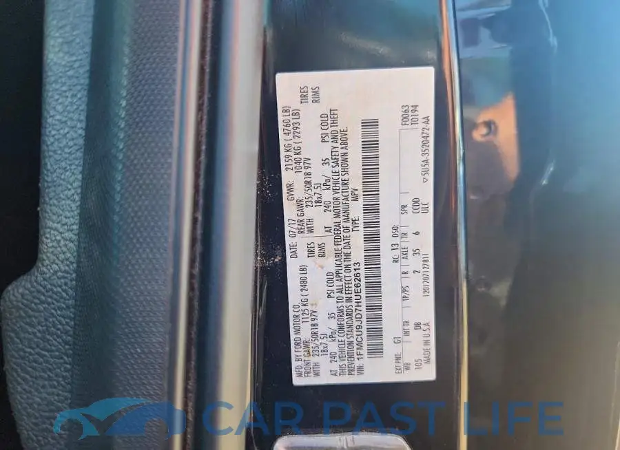 1FMCU9JD7HUE62613# 13