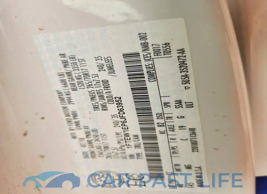 1FTEW1EP6JFD63952# 13